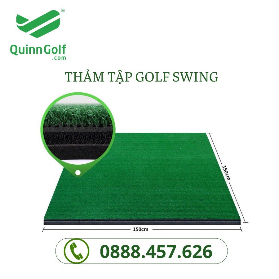 Thảm tập golf 3D không cong vênh, không thấm nước